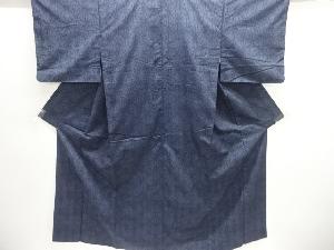 麻の葉模様織り出し手織り紬着物